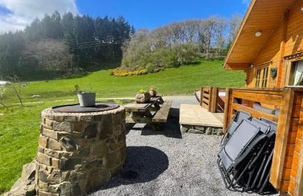 Bothy Cabin -Log cabin in wales - with hot tub - Foto 5