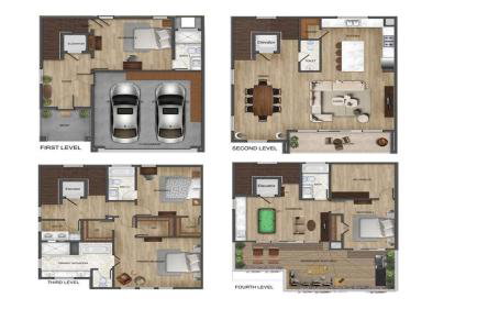 4-Story,Rooftop Deck in Houston - Foto 35