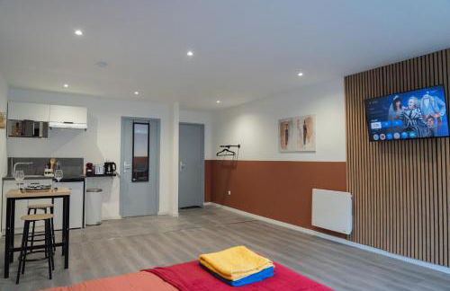 CitizenHouse Anzin - 4 Studios - 15 à 36m2 - Jardin - Terrasse - Accès autonome - WiFi - Netflix - Foto 46