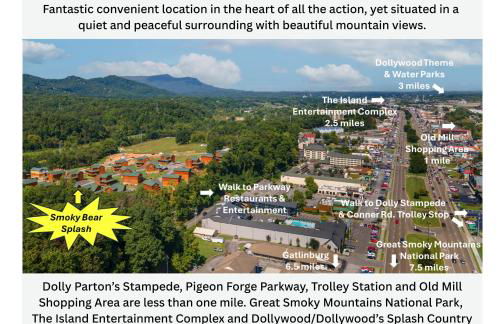 Smoky Bear Splash Top Rated Private Pool Cabin with Hot Tub, Mtn Views, Arcade Games, Excellent Location - Foto 6