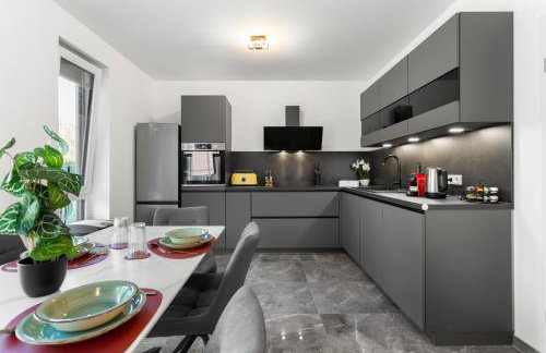 Lit Living Deluxe Apartments Wörth - Parking - Box Spring - BBQ - Balcony - Foto 49