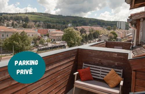 Le Nid- Balcon jolie vue - St Etienne-sud - Foto 1