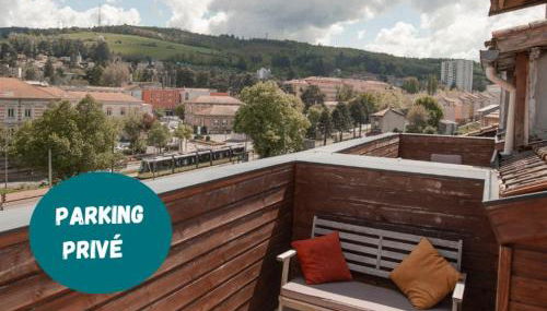 Le Nid- Balcon jolie vue - St Etienne-sud - Foto 1