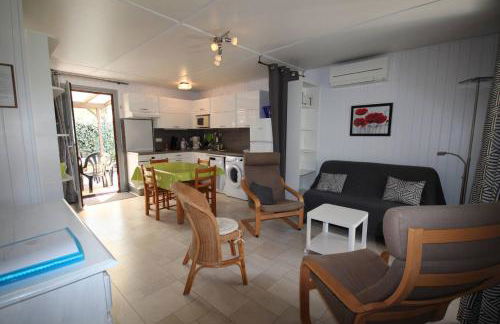 Belle villa de vacances climatisee, tout confort, residence TAMARIS, accès payant aux piscines animation, wifi, 2 chambres, 5 couchages PORTIRAGNES PLAGE LRTAMB19 - Foto 23