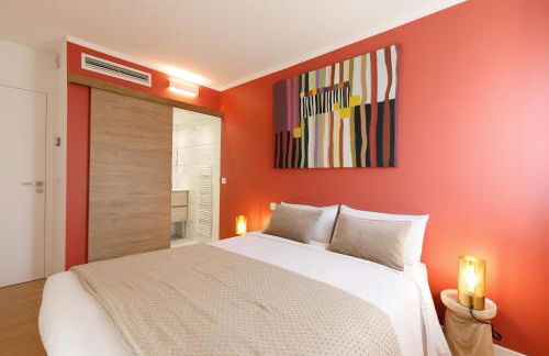 Citybeach SOHA- Rue d'Antibes - 2 BdR 2 BthR 1 toil - Clim Terrace Parking Elevator - Foto 21