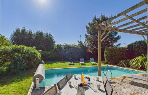 Piscine chauffée - 750m plage - 4 adultes - 4 enfants - Foto 7