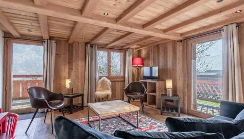 Chalet rénové pour 10 pers., St-Gervais, balcon, parking - FR-1-663-54 - Foto 4