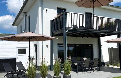 8 Personen Ferienhaus ,,Seegelblick" am Goitzschesee, erste Reihe am Strand mit Sauna, Whirlpool, Kamin, Wallbox & SUP - Foto 37