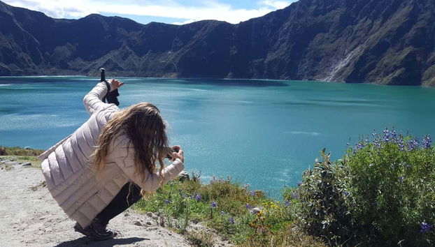 Prenez des photos de la lagune