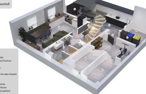 House 756 Mainz: Families, Friends & Business – Sauna, Parking, Near Messe & Airport - Photo 12