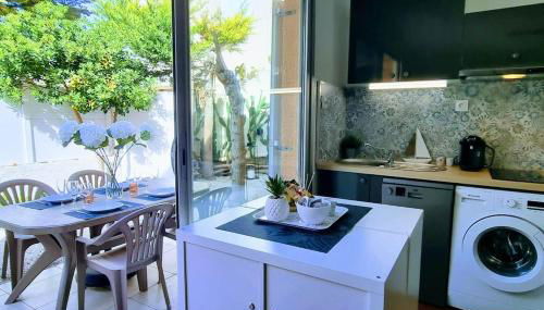 Le MARINE Rez de Jardin direct Plage Parking Privé Climatisé - Foto 3