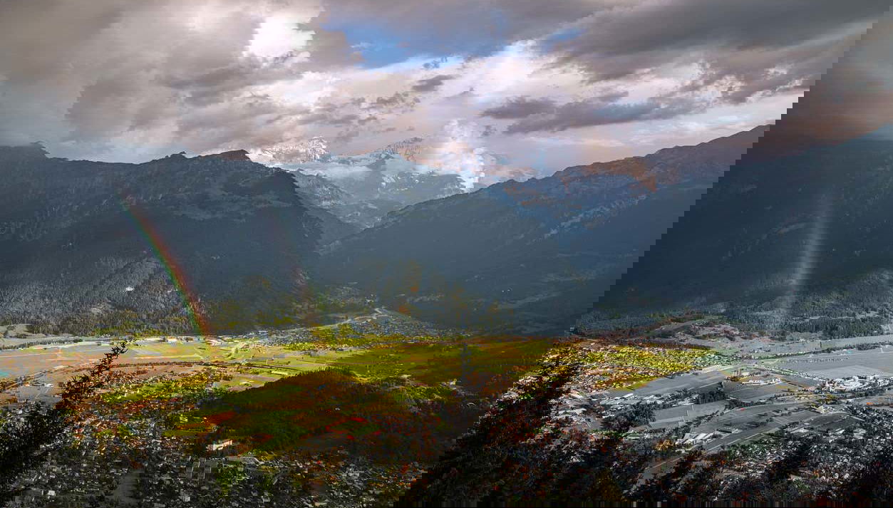 Feel on top of the world at the Harder Kulm lookout point