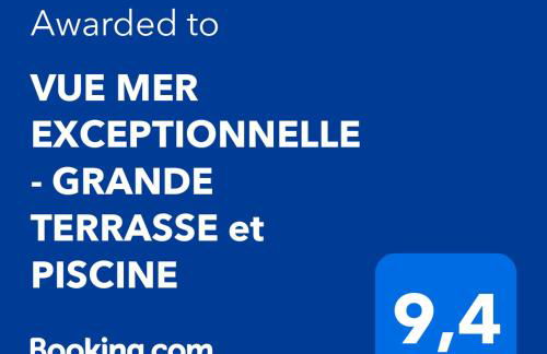 VUE MER EXCEPTIONNELLE - GRANDE TERRASSE et PISCINE - Foto 16