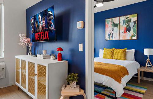 Modern Work-Friendly Gym Car FAST Wi-Fi Pets OK - Foto 12