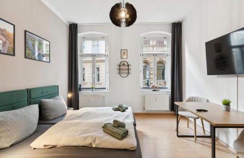 Larooms Halle - Apartment KU11 - 2 Schlafzimmer - 4 Betten - Waschmaschine & Trockner - Foto 1