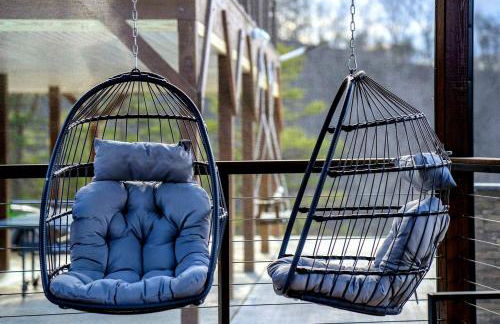 Luxurious A-Frame Mountain Retreat with Hot Tubs & Game Room Near Seneca Rocks, Milam, WV - Foto 59