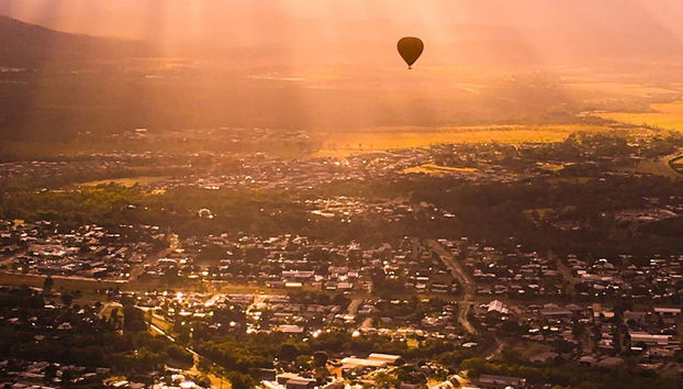Flying over Cairns