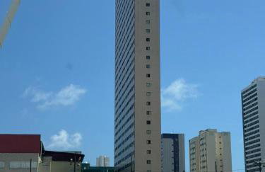 Flat Beach Class Excelsior - Apto Completo para 4 pessoas vista rio e mar - Foto 30