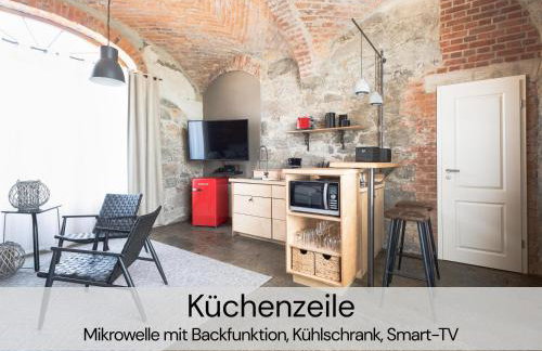 HexenburgbeiDresden mit Faßsauna Stylishes Designerappartement mit Schlafsofa, Terrasse - Nähe Sächsische Schweiz Dresden - Foto 2