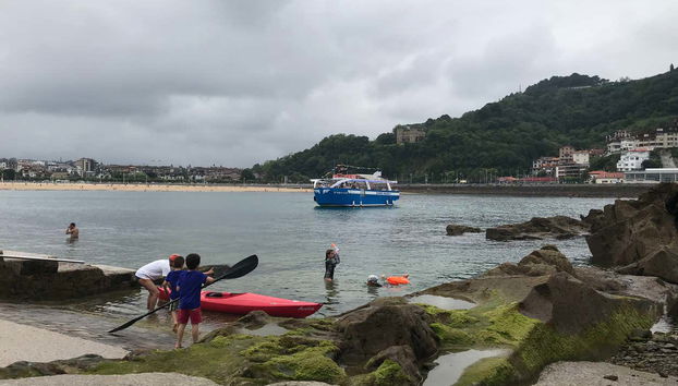 L'isola di Santa Clara con la bassa marea