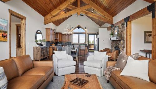 Teton Melody by KABINO Partial Air Conditioning Hot Tub FirePit Foosball Telescope Games WiFi Grill Mtn Views - Foto 3