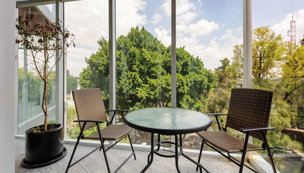 w Brilliant Loft w Perfect View in Roma Norte - Foto 3, Habitación