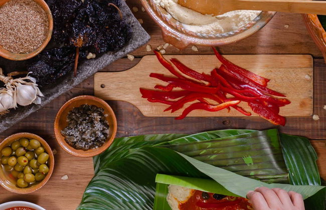 Clase de cocina en una aldea maya - Foto 1