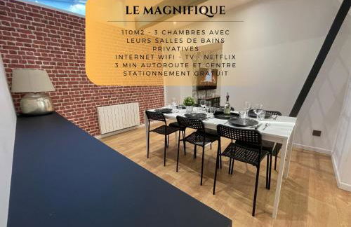 Les 3 Suites - 6 personnes - 3 chambres avec SDB privatives - Foto 1