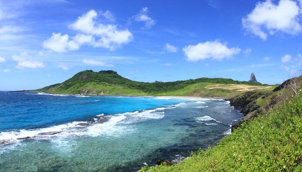 Paisagem paradisíaca durante a trilha Costa Azul