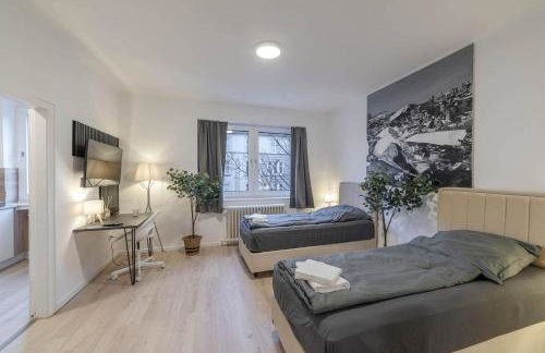 Zentral für 6 Nähe Messe & Hbf mit Balkon und WLAN - Foto 3