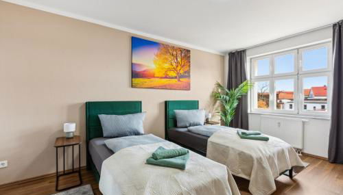 Larooms Merseburg - Apartment NP24 - 2 Zimmer - 4 Betten - Waschmaschine - Parkplatz - Balkon - Foto 3