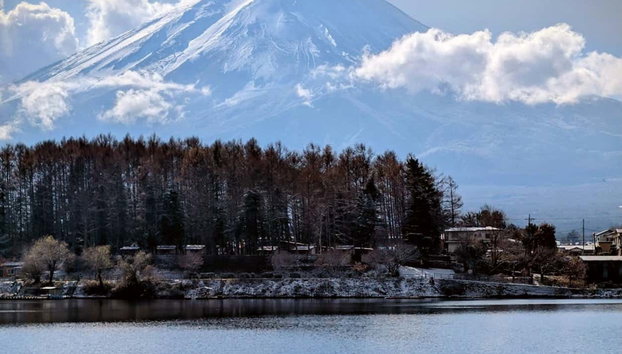 Excursão ao monte Fuji, lago Kawaguchi e pagode Chureito - Foto 3, Lago Kawagushi com o Monte Fuji
