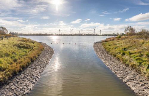 Idyllische kleine Reetdachkate mit Blick über die Felder - Kamin, Terrasse & Privatparkplatz - Foto 19
