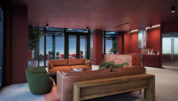 Coin salon dans le hall