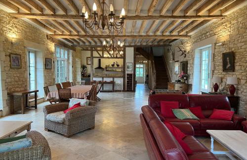 LA CHARMILLE Jolie maison de campagne 15 personnes piscine calme - Foto 15