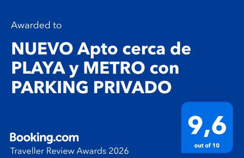 NUEVO Apto cerca de PLAYA y METRO con PARKING PRIVADO - Foto 27