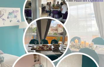 Bel appartement spacieux et lumineux de 100m2 au 3e étage avec ascenseur -A 5mn à pied du parc des expositions congrès de Dijon et ENG et 10mn du centre ville place Parking devant l'immeuble - Foto 1