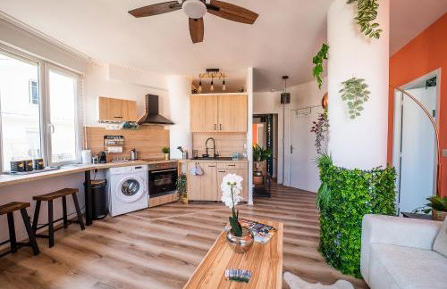 Le Cosy Perpignan Centre, 2 rooms, 2 bathrooms, free WIFI, free parking, lift, central, renovated, spacious - Foto 8