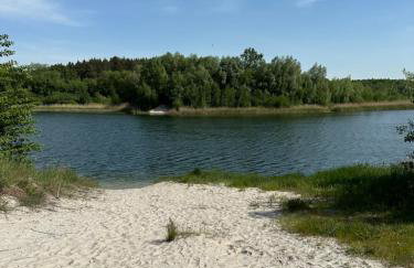 Domek nad jeziorem Wilczyńskim dla czterech osób, sypialnia z łożem małżeńskim oraz salon z rozkładanym narożnikiem - Photo 19