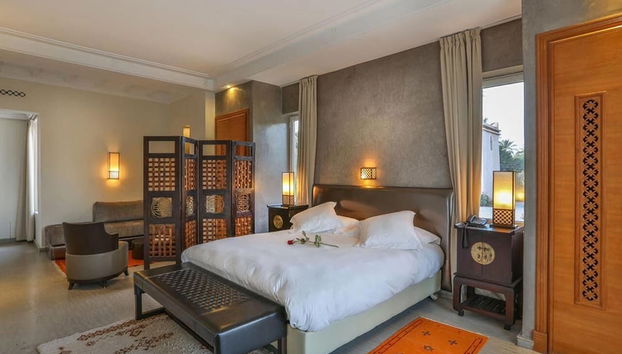 Palais Rim Marrakech – Grande Villa de Vacances avec Piscine et Jardin - Foto 3, Habitación