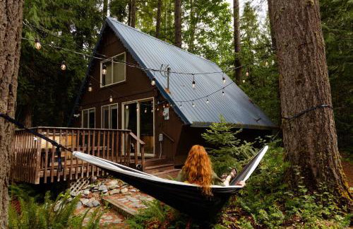 Retro A-Frame Cabin - Hot tub Firepit & Fireplace - Foto 18