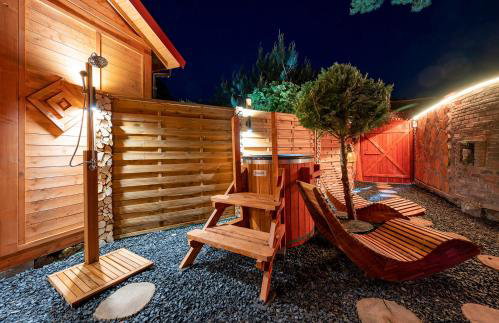 Domki Forest sauna jacuzzi balia Darłowo Darłówko Rusko - Foto 50