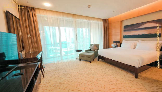 Studio with Thrilling Burj Khalifa View - Foto 2, Habitación