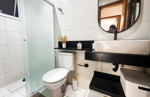 Onda76 Ap temporada Praia Grande Beira Mar churrasqueira carvão - Foto 53