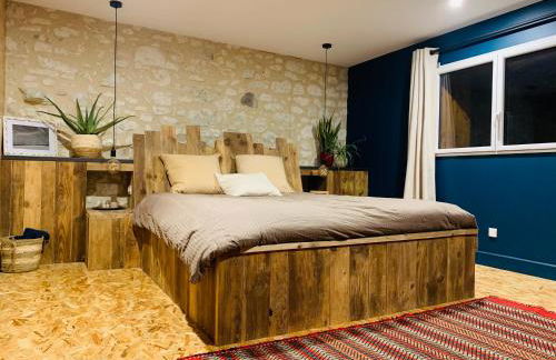 Au bercail de Bizebarre - Maison bois & pierre dans un hameau - Spa - Foto 6