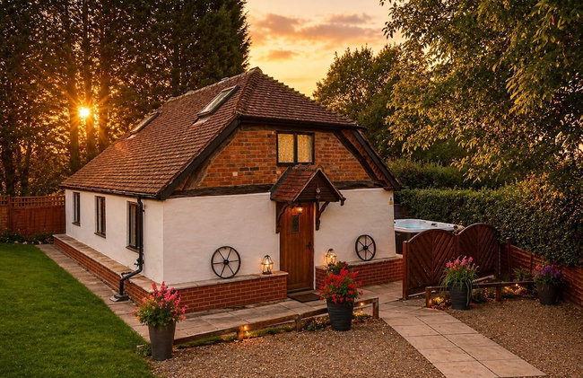 Romeo Cottage - Sleeps 4 - Open Plan Barn - Private Hot Tub & Garden - Foto 24