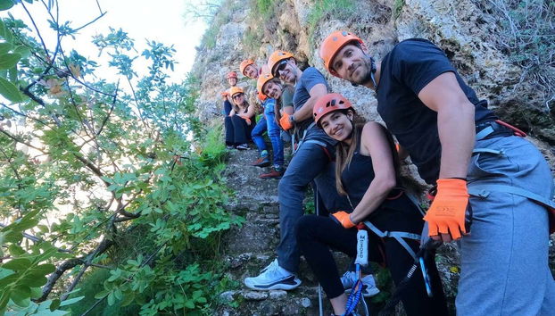 Subindo o desfiladeiro de Tajo de Ronda