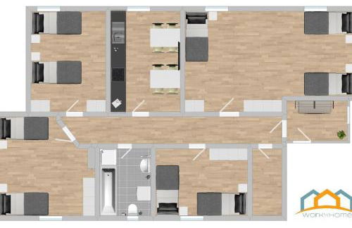 SWF112 - Gemütliche Monteurwohnung Übergangswohnung - Foto 12