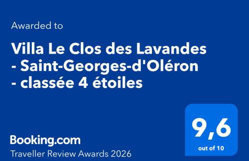 Villa Le Clos des Lavandes - Saint-Georges-d'Oléron - classée 4 étoiles - Foto 15