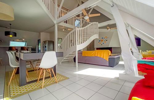 Superbe loft 90m² proche parc expo Nantes (6p) - Foto 6